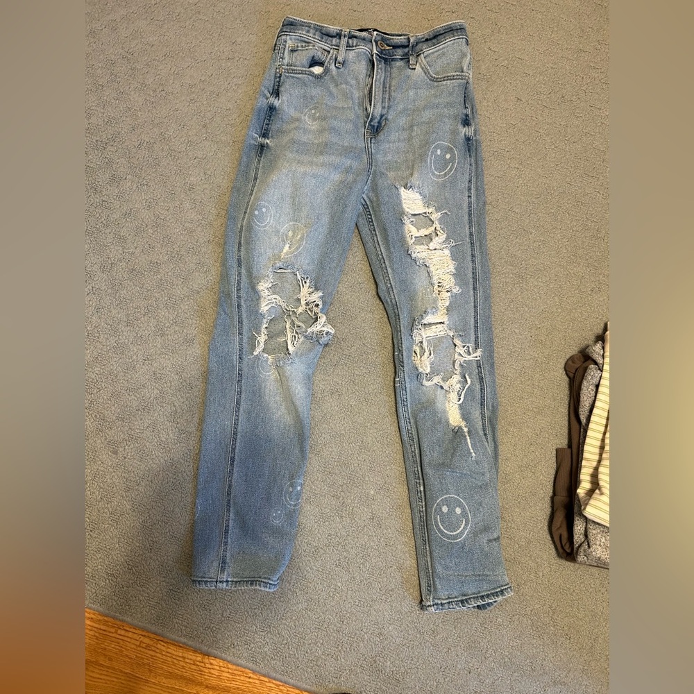 Hollister Light Blue Ultra High-Rise Jeans